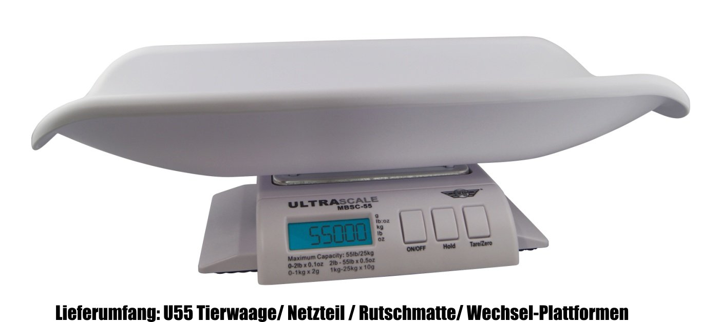 My Weigh MyWeigh Tierwaage für Welpen und Kleintiere bis 25 kg Hunde Katzen Kaninchen