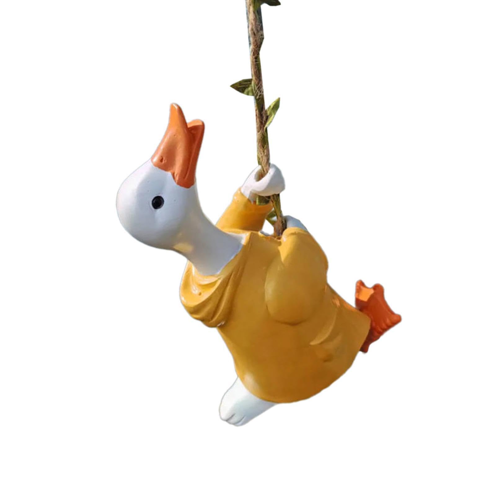 Quxvuis Fairy Garden Accessories Duck Figurine Delightful Addition To Outdoor Landscape Miniature Duck Garden Statue Landscape Decor Parties Miniature