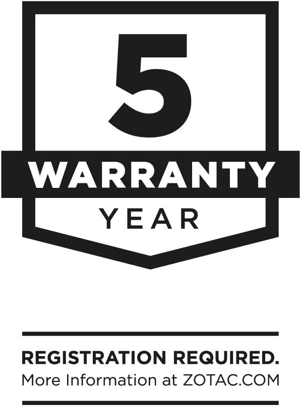 ZOTAC 5 Year Warranty information