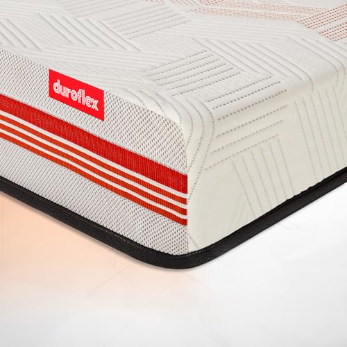 Image of Duroflex Quboid 3 Zoned NRG Layer Medium Firm Queen Size 8 Inch Qube Cell Mattress with Zero Motion Transfer (78x66x8 Inch)