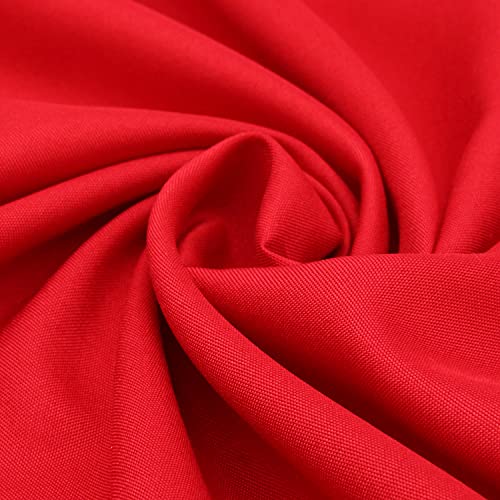 DESHOME Aurora H 240 cm x 10 metros – Tela jacquard ligera para cortinas, fundas de sofá, sillones, sillas, cojines, edredones, tapicería (rojo)