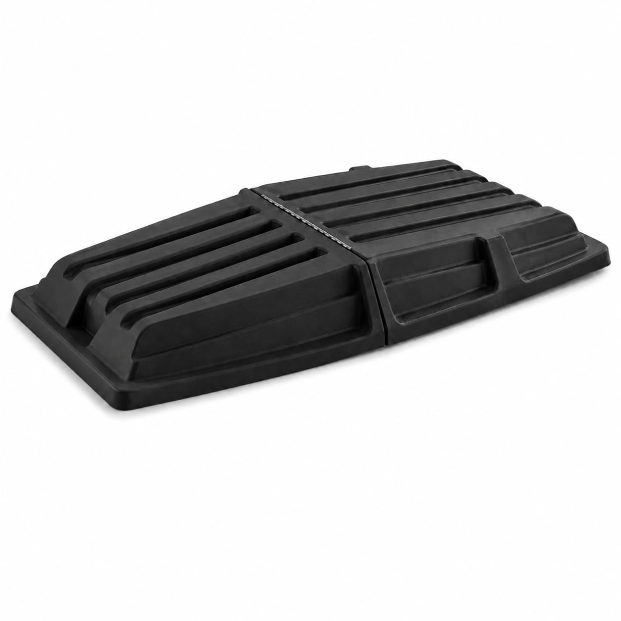 1 Cubic Yard Tilt Truck Lid by Glownary – 70.0 liters, Polyethylene, Gray, Model 475ttld10bk
