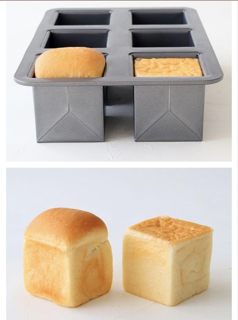 新品☆ミニ食パン型６角　6ｃｍ　６個セット　パン型　キューブ型　製菓型 楽天市場】キューブ型 6cm フタ付き アルタイト食パン型