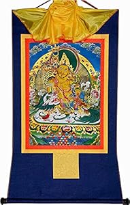 QWFVHJ Tibetisches Thangka Vaisravana Gott des Reichtums