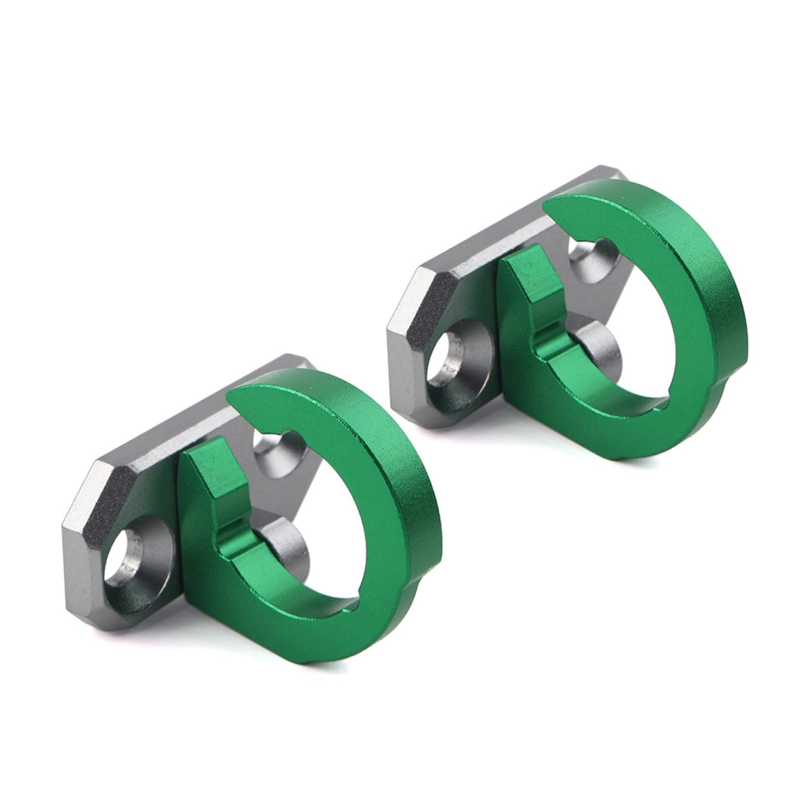 Lot De 2 Colliers De Serrage CNC Pour Durite De Frein Arrière Moto - Support Ligne Câble Bras Oscillant Compatible Kawasaki KX85 KX125 KX250 KLX300 KLX140 (Noir)