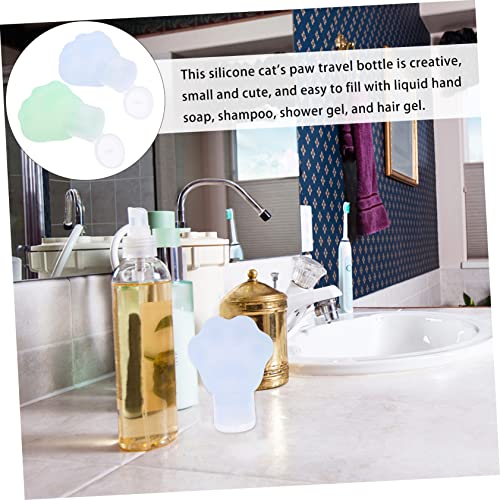 minkissy Dispensador De Garrafa De 2 Peças Recipiente De Sabão De Viagem Garrafas De Silicone De Via