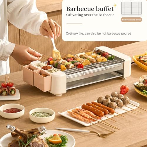 Electric Hot Dog Roller Machine, Non-Stick Stainless Steel Countertop Grill, Adjustable Temperature 120-250°C, 6 Rollers, Perfect for Breakfast Sausages and Rolls - Image 3