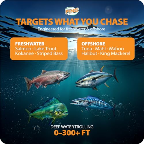 Image of FINS Downrigger Braided Fishing Line, Replaces Steel Cable, Made in USA