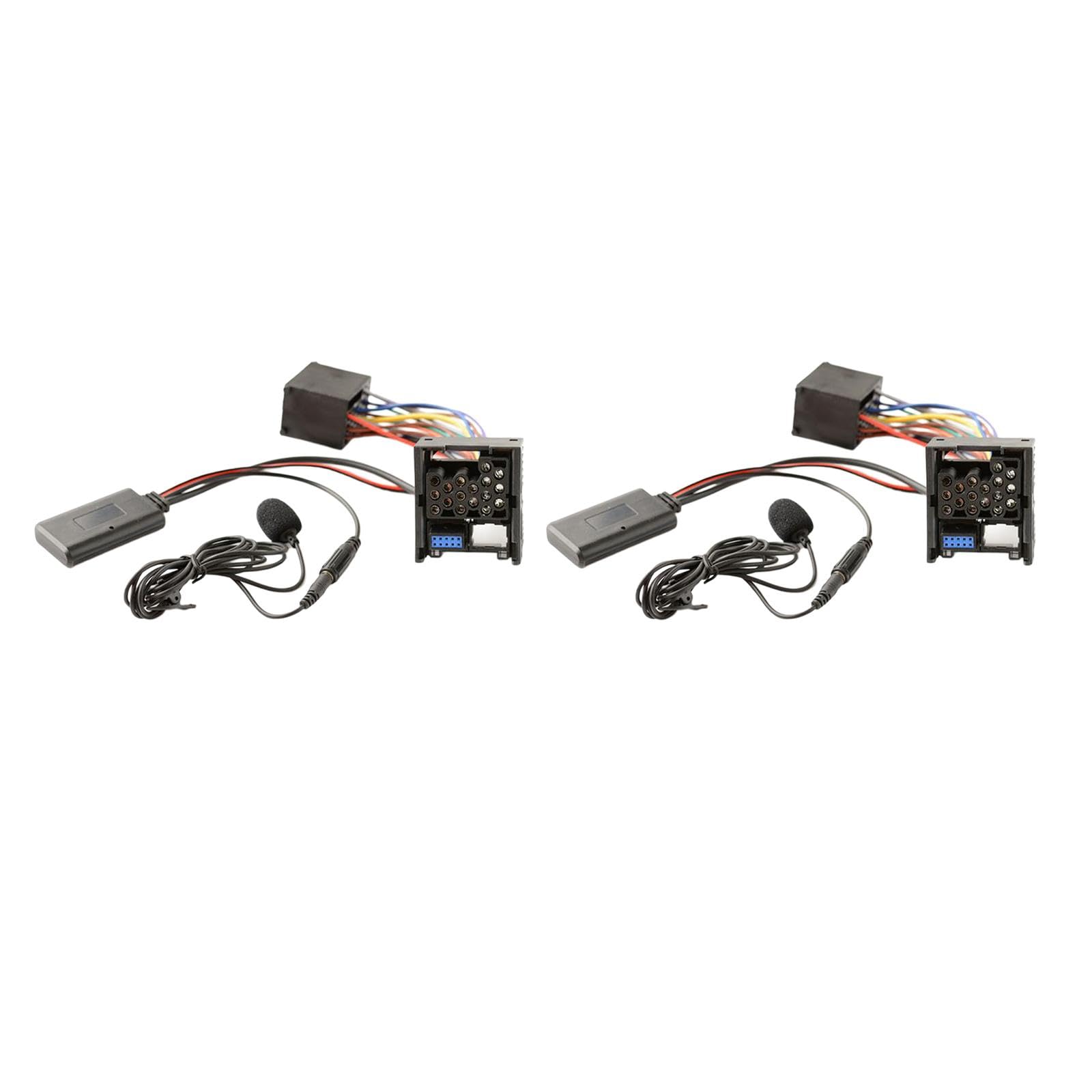 Lyla 2x Audio AUX Bluetooth Cable Adaptor Mic Kit For E46 3 Series 2002-2006-image-12