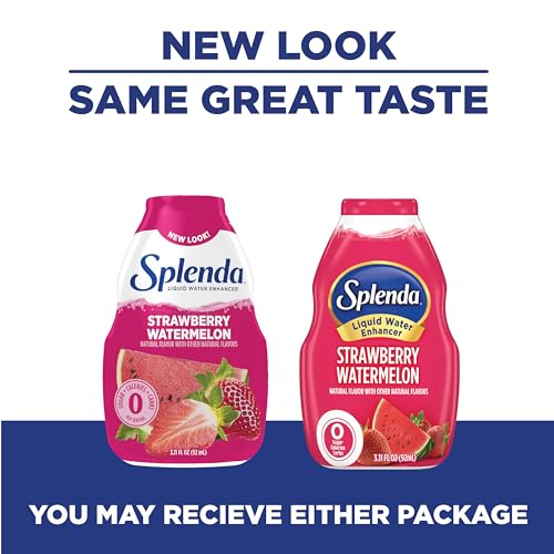 Image of SPLENDA Liquid Water Enhancer, Strawberry Watermelon, 3.11 Fl Oz | Sugar Free, Zero Calorie, Natural Flavor, Concentrated Drink Mix