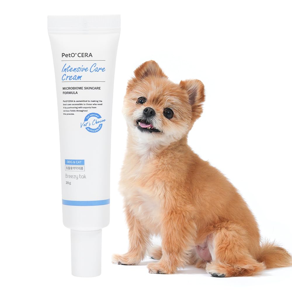 PetO'CERA Intensive Ointment- Ultimate Skin Relief & Wound Care for Dogs & Cats, Hot Spot, Rash & Scratching Soother, Heals Cracked Paws, Dry & Irritated Skin, High Moisture Rescue Balm, 20g