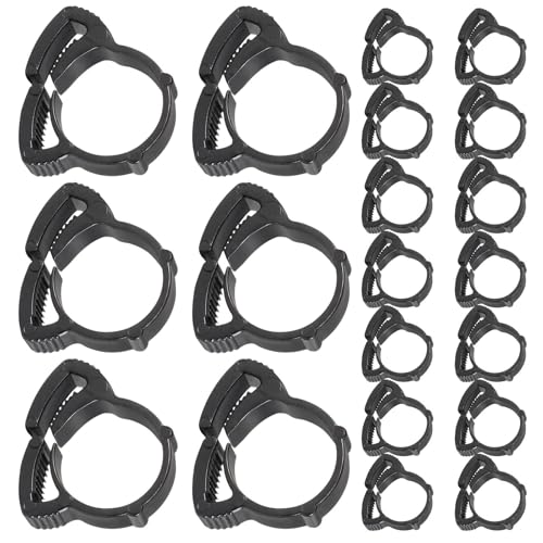 Surtido de abrazaderas de manguera, sujetador de tubo de engranaje, 20 piezas de repuesto, abrazaderas de metal duraderas para fontanería, automoción, reparaciones mecánicas, tamaño de 3 x 2,7 cm