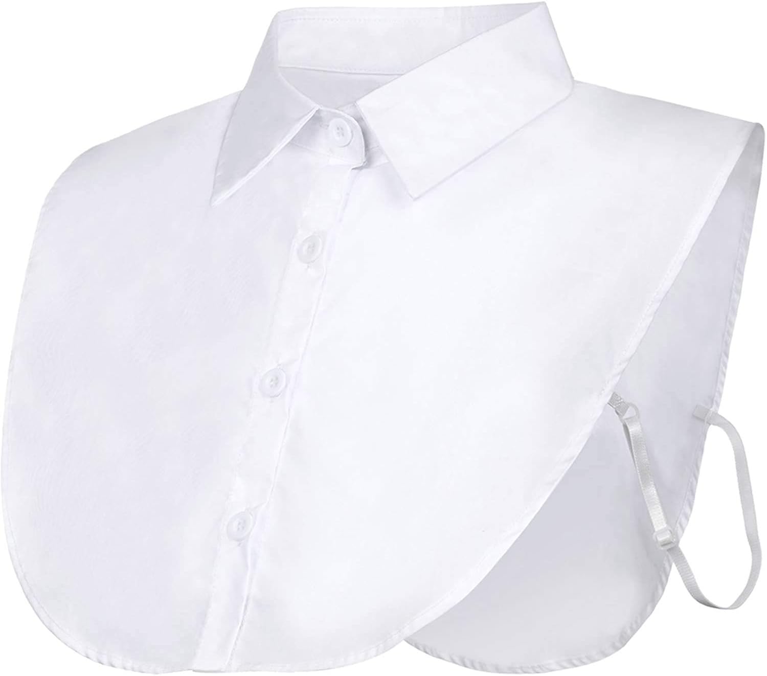 JFAN Cuello Falso Desmontable Mitad Camisa Blusa Elegante para Mujeres Dril De Collar Falso Algodón De Cuello De La Falso por Muchachas