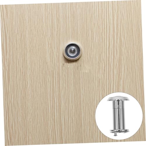 Mirilla para puerta con ángulo de visión amplio de 220 grados, mirilla retráctil y cubierta giratoria para privacidad, para seguridad mejorada en el hogar y fácil instalación, adecuada para puertas gruesas miniatura 7