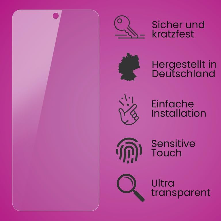 atFoliX Plastic Glass Protective Film compatible with TCL 50 SE Glass Protector, 9H Hybrid-Glass FX Screen Protector