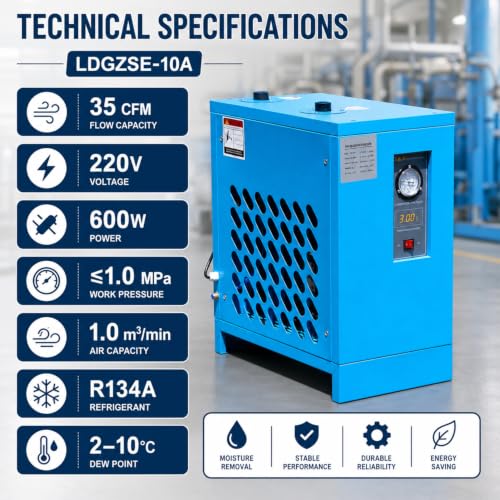 HPDAVV Refrigerated Air Dryer 35 CFM