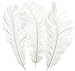 Kayso 100pcs New Style Real Natural 12-14 Inch(30~35cm) Ostrich Feathers Great Decorations (White)
