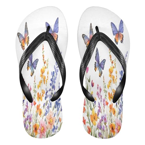 Women's Beaded Flip Flops - Handcrafted Thong Sandals With Colorful Beads