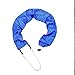 Stethoscope Covers Handmade Variety Patterns Colors 100% Cotton Scrunchie (Denim Color Blue White Leafs)