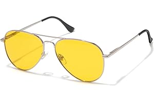 Yellow Master Aviator Sunglasses
