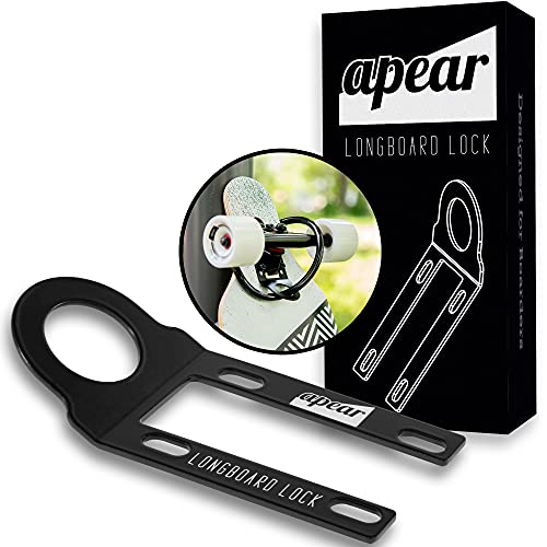 Apear Longboard Lock | Schloss Vorrichtung für Longboard & Skateboard | abschließbar & sicher wie nie zuvor | Das Longboard Schloss für jeden Longboard Cruiser