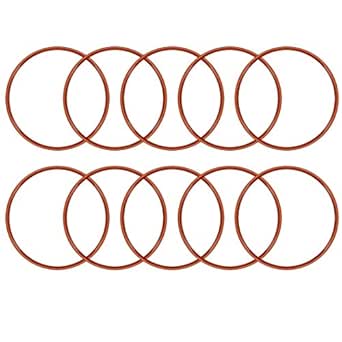 Uxcell Silicone O-Ring 130mmx123mmx3.5mm VMQ Seal Rings Sealing Gasket Red 1Pcs - View #10
