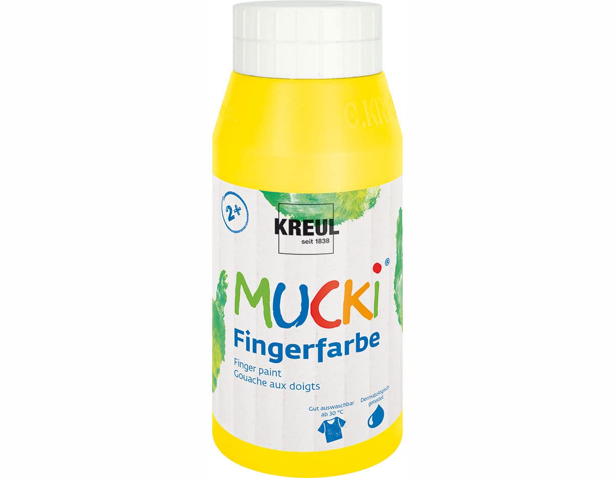 Kreul Mucki 23201 Finger Paint 750 ml yellow