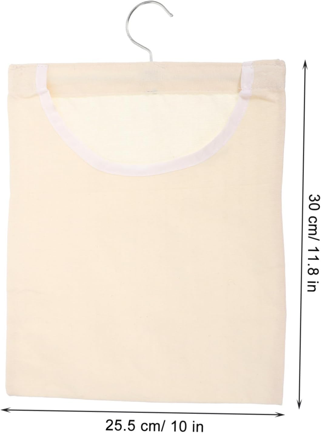 Luxshiny Clothespin Storage Bag Rotating Hook Compact Hanging Organizer for Clothes for Laundry Outdoor Use and Home Organization Khaki