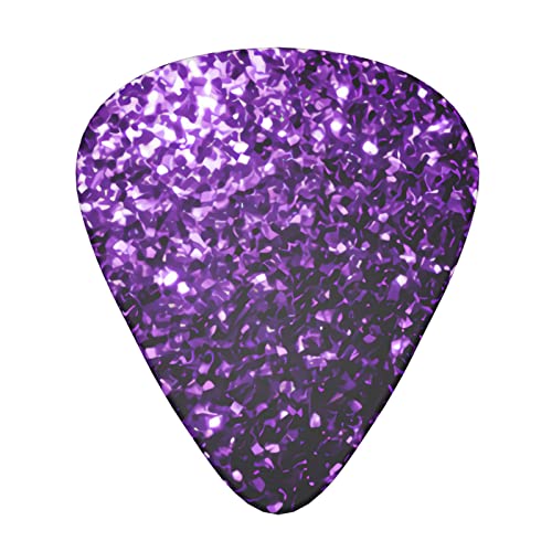 Ensemble de 12 médiators de guitare à paillettes violettes pour guitare acoustique, guitare électrique, contrebasse… - Les Beatles, Paul McCartney, John Lennon, RIngo Starr, George Harrison Ensemble de 12 médiators de guitare à paillettes violettes pour guitare acoustique, guitare électrique, contrebasse…