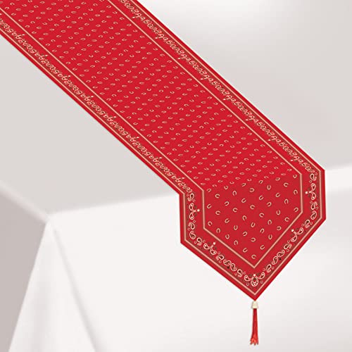 Chemin de table bandana aux finitions soignées pour décoration d'intérieur chic