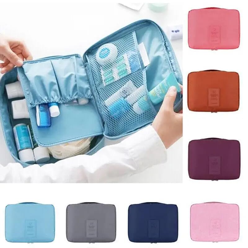 Borsa da Toilette ad Alta capacità per Esterni, Borsa per Il Trucco da Donna, Organizer per Cosmetici e Articoli da toeletta, Impermeabile, Custodia per Il Trucco da Donna