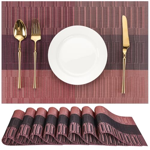 Chitomars Tischsets abwaschbar, Platzsets abwaschbar PVC Platzdeckchen – Ansicht 1