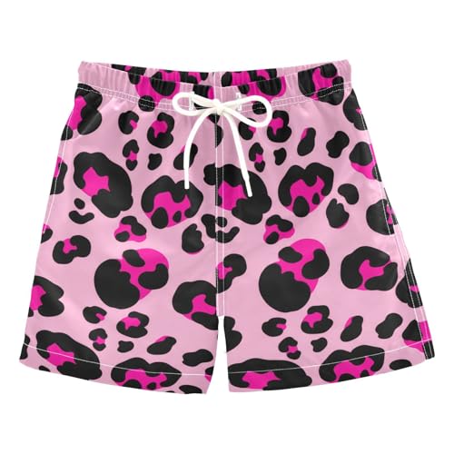 Boys Swim Trunks Pink Leopard Toddler Swim Shorts Little Boys Bathing Suit Swimsuit Toddler Boy Swimwear 2T 202c1719
