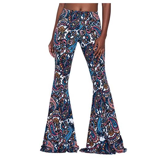 Herose Female 2022 Spring Classy Classic Paisley Pattern Flared Trousers Pants L