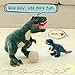 Wilomis T-rex Dinosaur Stuffed Animal 12” Mommy with Baby Family Set, 3 Pieces of Cute Dinosaur Plush Toys Dino Plushies for Kids Girls Boys