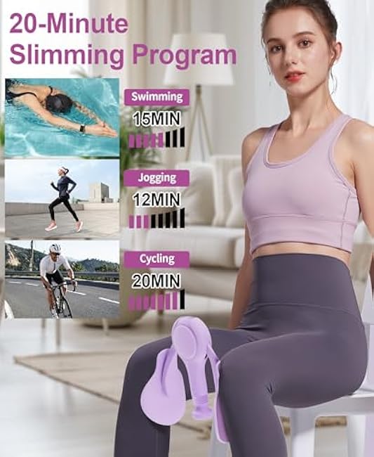 Inner Thigh Exerciser, Pelvic Floor Muscle Exercise Devices, Adjustable Hip Trainer Kegel Exerciser for Postpartum Rehabilitation, Thigh Toner Workout Equipment