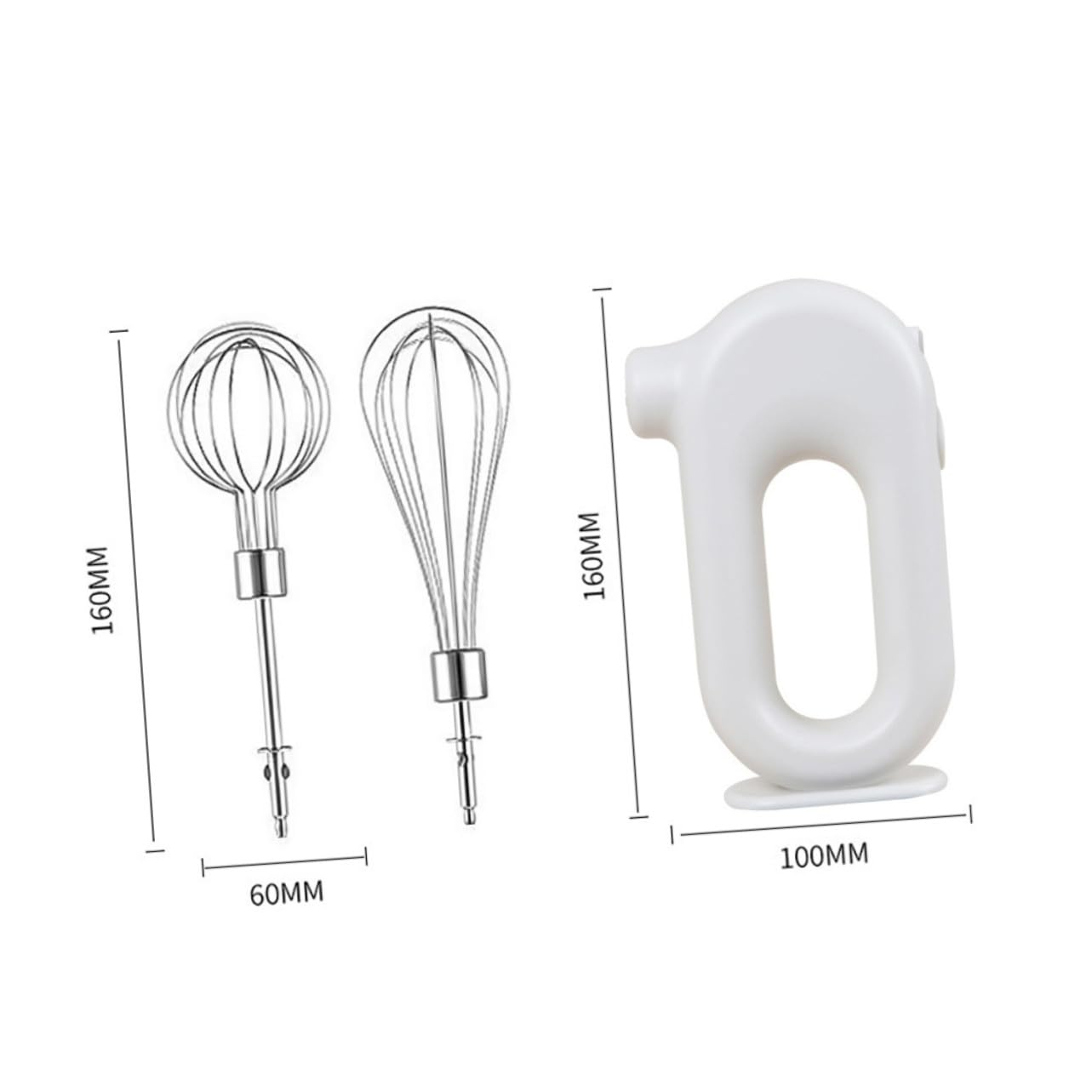 Sbattitore Elettrico 1500ma Bianco Ricaricabile Portatile