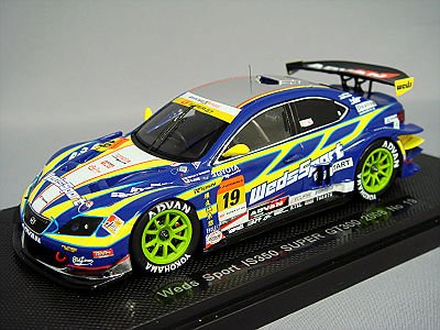 EBBRO 1/43 Weds Sport IS350 SUPER GT300 2008 No.19 BLUE Diecast
