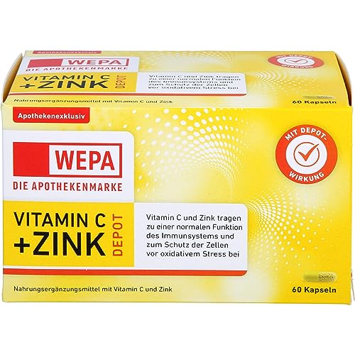 Wepa Vitamin C+Zink Kapseln, 60 St