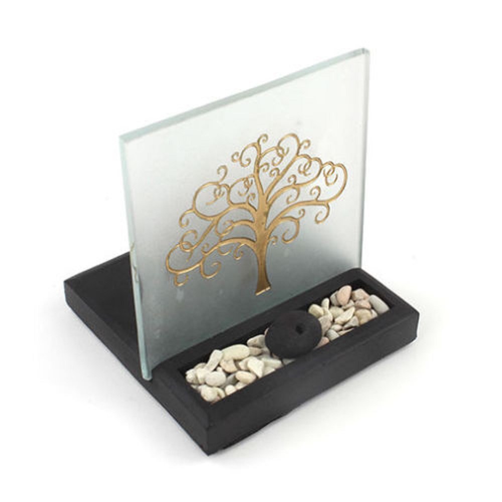 Albero della vita, portacandela con espositore illuminato.