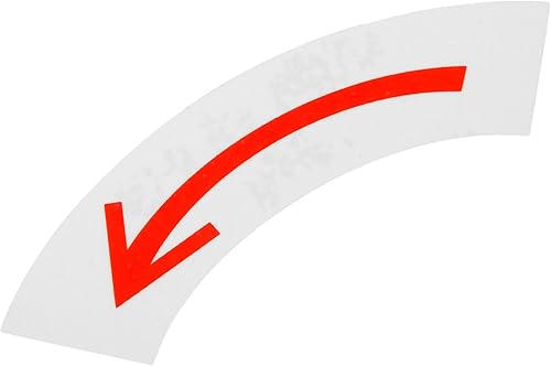 Angoily Etiqueta de seguridad de aluminio de la etiqueta engomada de la muestra de la flecha para la etiqueta engomada de