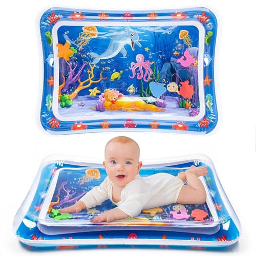 Image of Mashes Baby Water Play Mat Toy Inflatable Tummy Time Leak-Proof||Fun Activity Play Center Indoor & Outdoor for Babies, Infants & Toddlers, 3 to 12 Months (Octopus, Multicolor, Pack of 1)(Square)