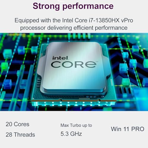 Image of Dell Precision 7000 7680 Mobile Workstation Laptop (NVIDIA RTX 1000 Ada 6GB, 16 inch FHD+, Intel 20-Core i7-13850HX (> Ultra 9-185H), 64GB LPCAMM2 DDR5, 2TB SSD) Pro Max for Engineer, Designer, Win 11 Pro