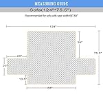 Ameritex Couch Sofa Slipcover 100% Waterproof Nonslip Quilted Furniture Protector for Dogs, Children, Pets, Machine Washable (Beige, 68") - Image 2
