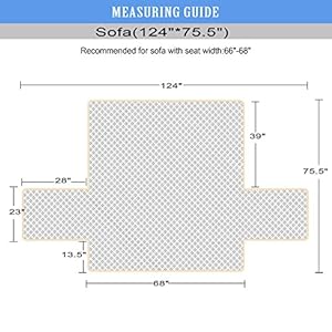 Ameritex Couch Sofa Slipcover 100 Waterproof Nonslip Quilted Furniture Protector for Dogs Children Pets Machine Washable Beige 68