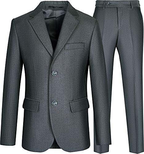 Preisvergleich Produktbild STENSER Jungen Schuluniform Anzug, Grau, K46A, 164 REG
