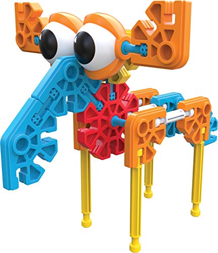 Kid K'NEX 85618 50 Build Budding Builders Set, Kids Craft Set with 100 Pieces, Educational ,Fun and Colourful Building Toys for Boys and Girls, Construction Toys for 3 Year Olds +