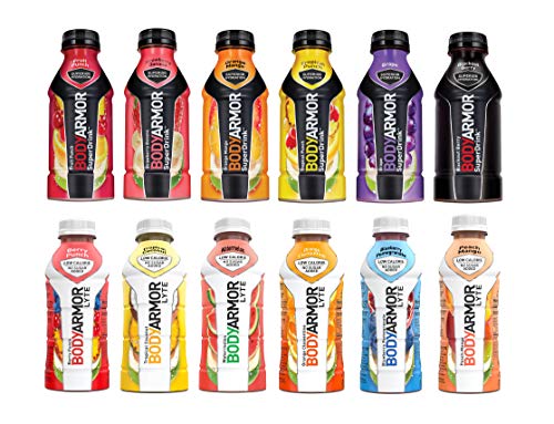 BODYARMOR Sports Drink Beverage Low-Calorie and Regular 12 Flavor Variety, Natural Flavors With Vitamins,Potassium-Packed Electrolytes, No Preservatives, Perfect For Athletes,16 Fl Oz (Pack of 36)