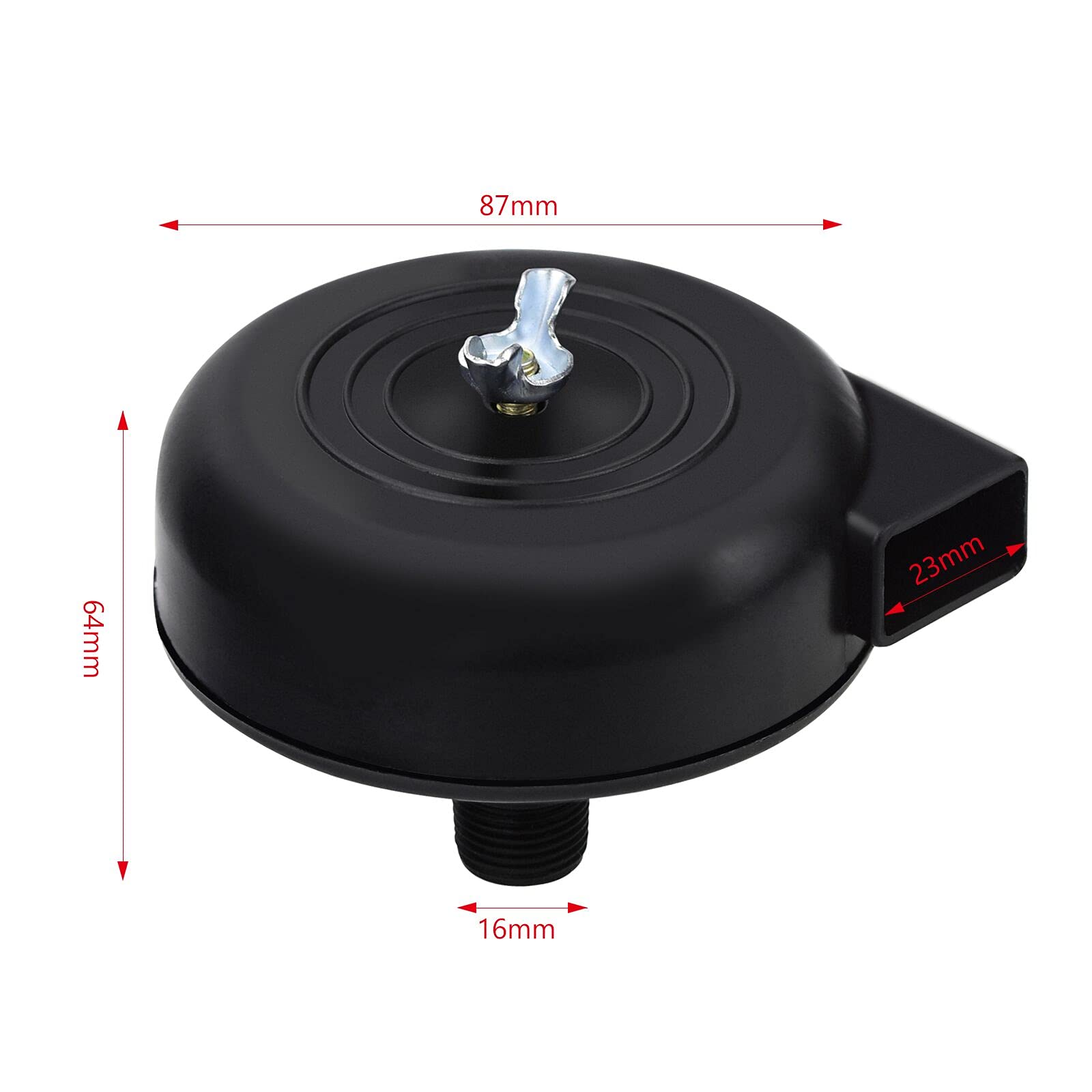 4 Silenziatori Per Compressore Aria 16mm - Filtro Antirumore A Chiocciola - Per Soffianti E Generator - Foto 5