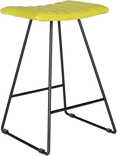 Miniatura 9 de Safavieh Home Collection Akito Mid-Century - Taburete moderno de 26 pulgadas, color negro